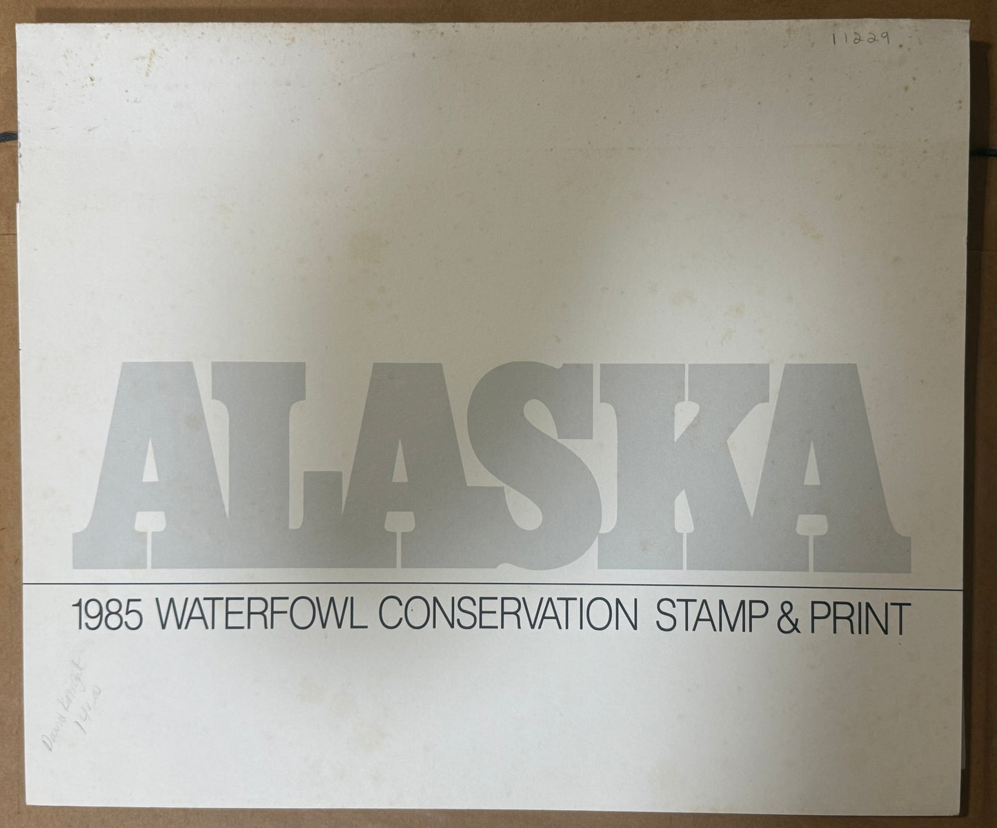 1985 Alaska Waterfowl Conservation Stamp Print Framed – Signed & Numbered