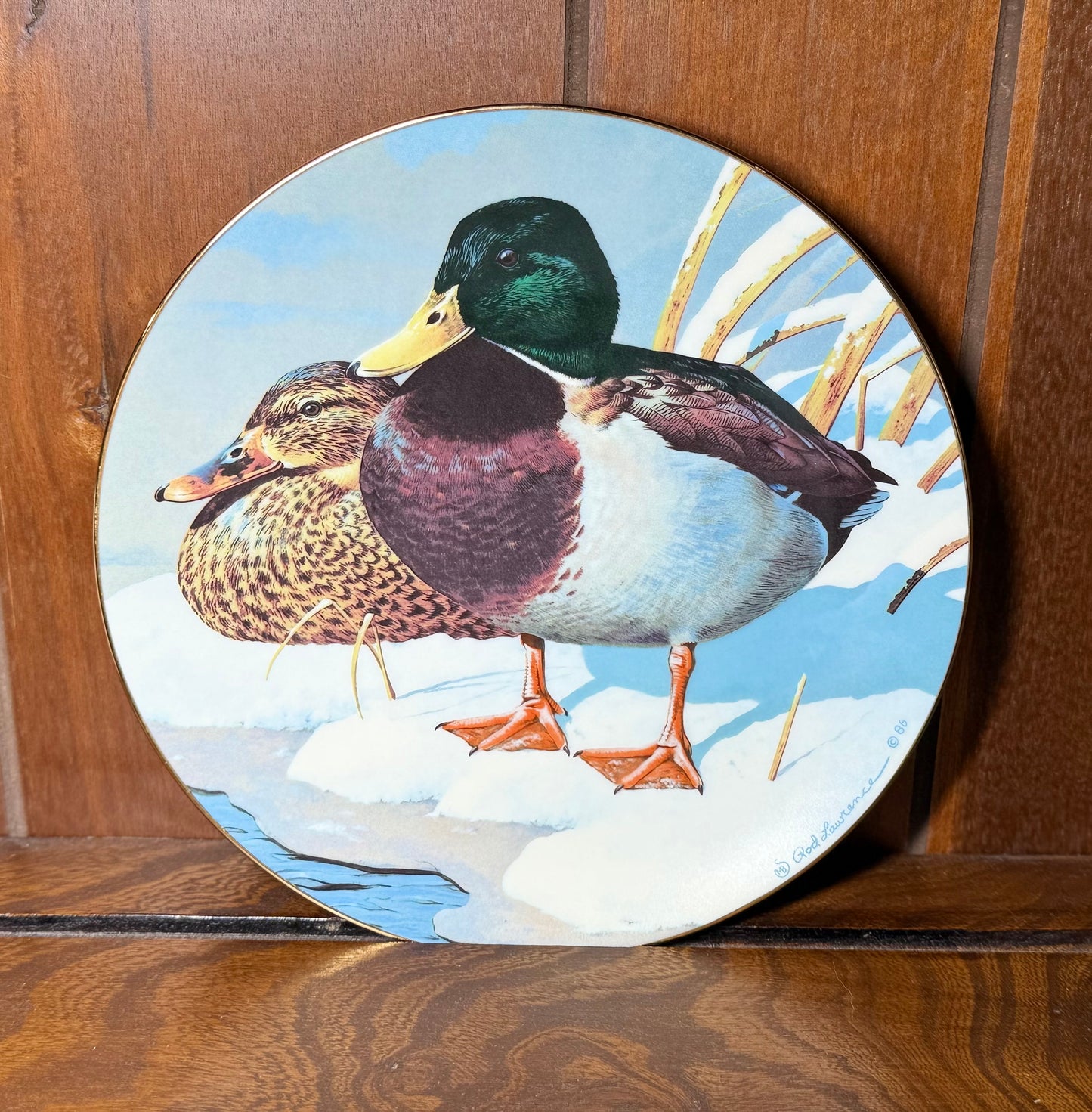 Nature’s Heritage “Mallards” Collector Plate by Rod Lawrence #00486/10000