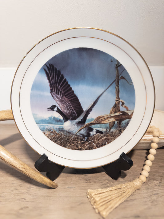 Ducks Unlimited Canada Goose Plate Ralph McDonald 1990 Limited Edition Wildlife