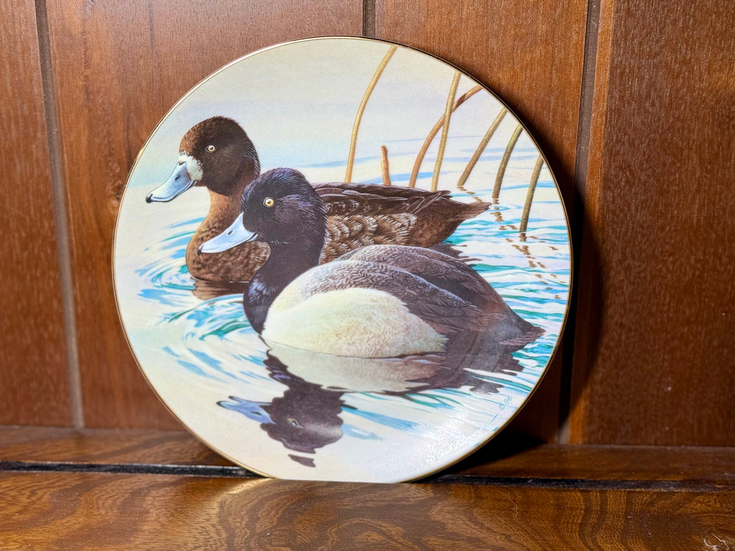 Nature’s Heritage “Lesser Scaup” Collector Plate by Rod Lawrence #00486/10000