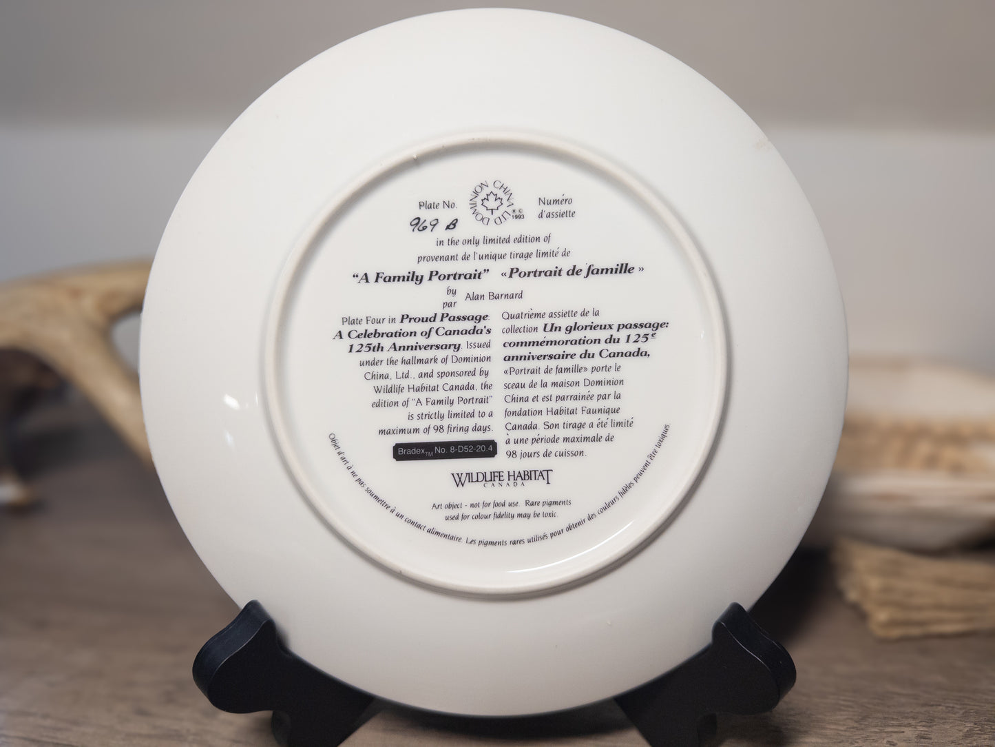 Alan Barnard “A Family Portrait” Canada Goose Collector Plate – Dominion China 1993