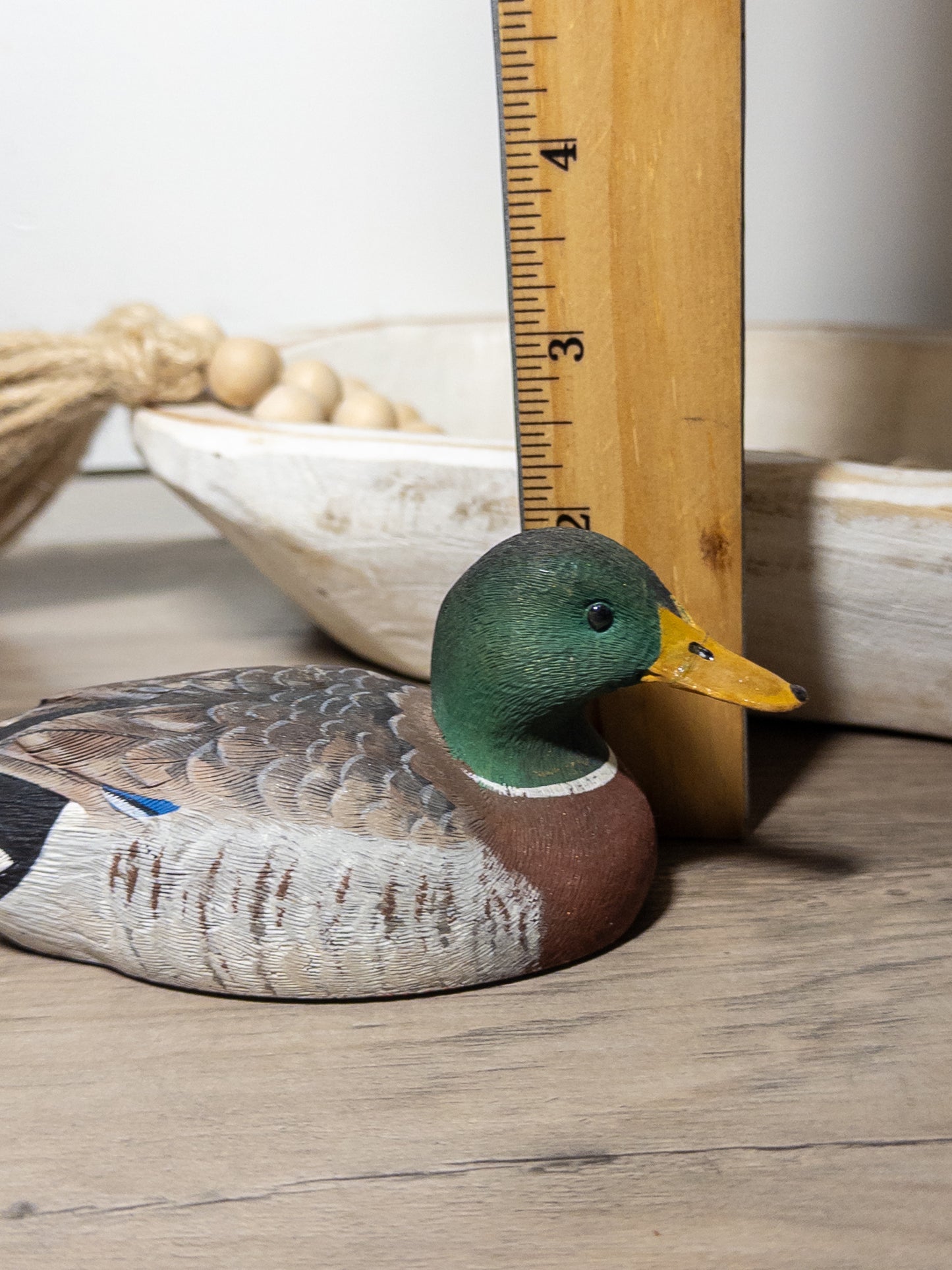 Vintage 1985 Craft-Tex Mallard Drake Wood Duck Decoy American Wildlife Collection