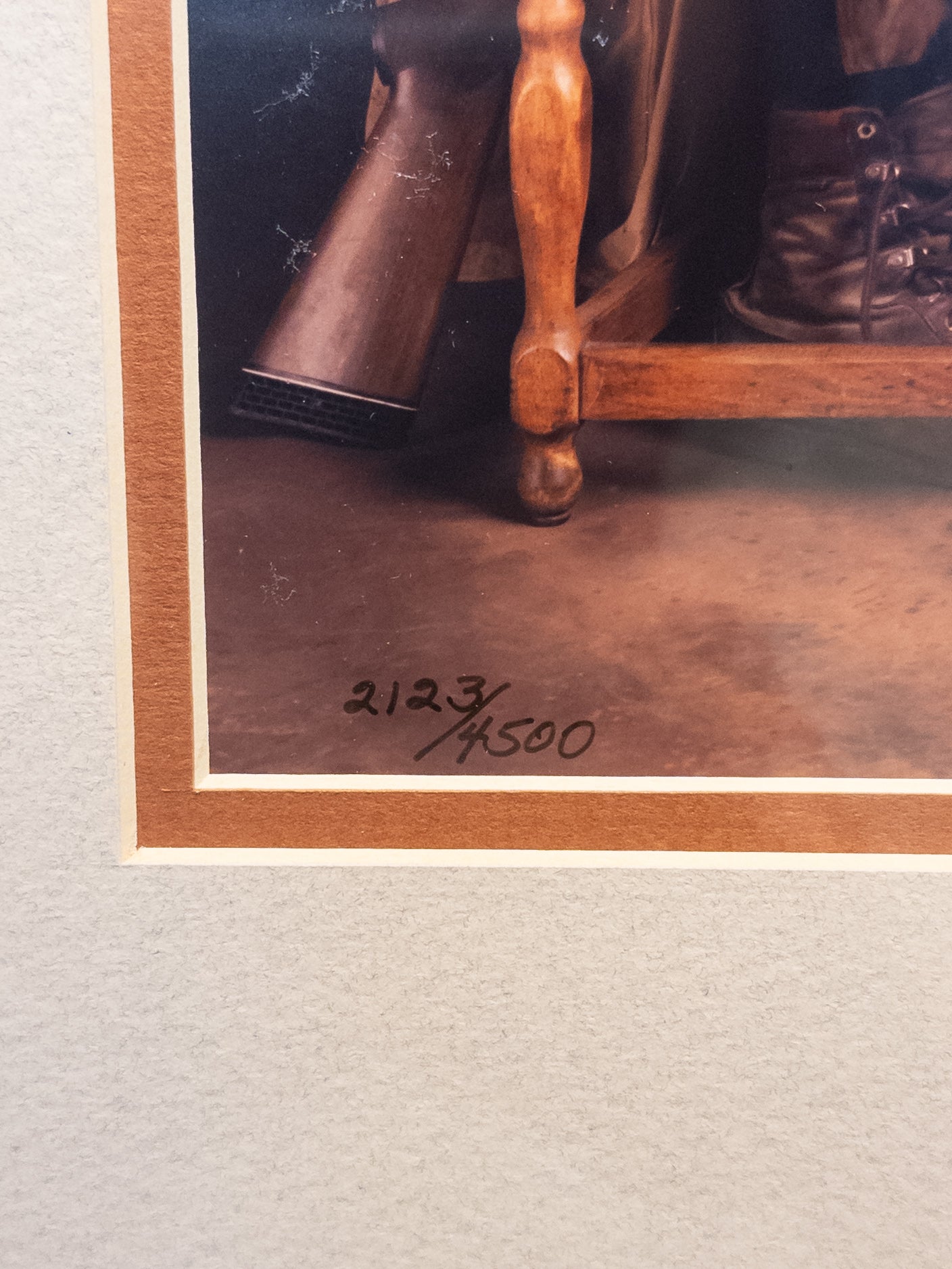 “Tenderfeet” Ducks Unlimited Labrador Puppy Print Signed Jim Killen 2123/4500 Framed 21x15 1997