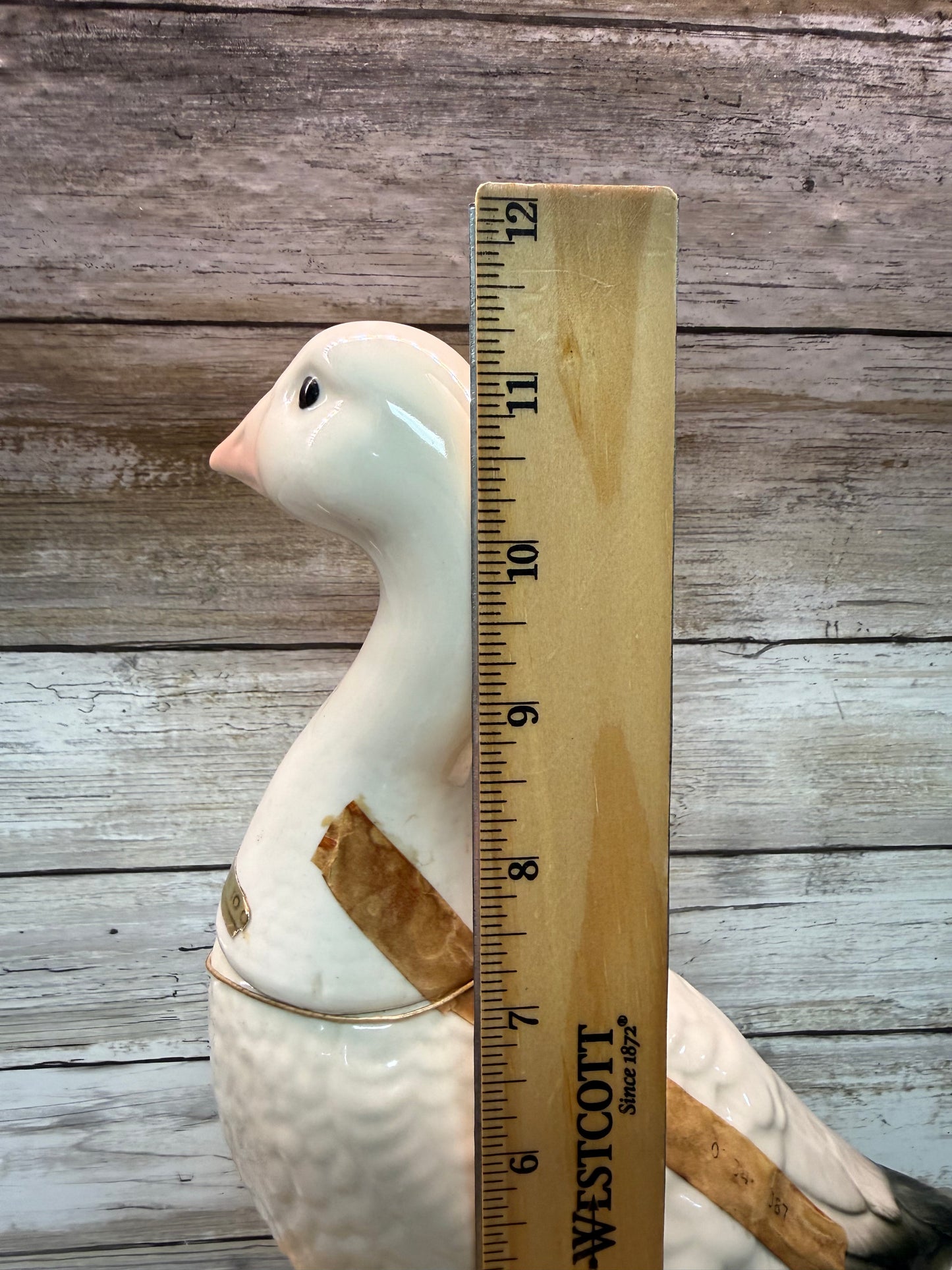 Vintage Jim Beam Snow Goose ceramic decanter from Wild Feathered Finds, part of The Beam Collection First in Series.