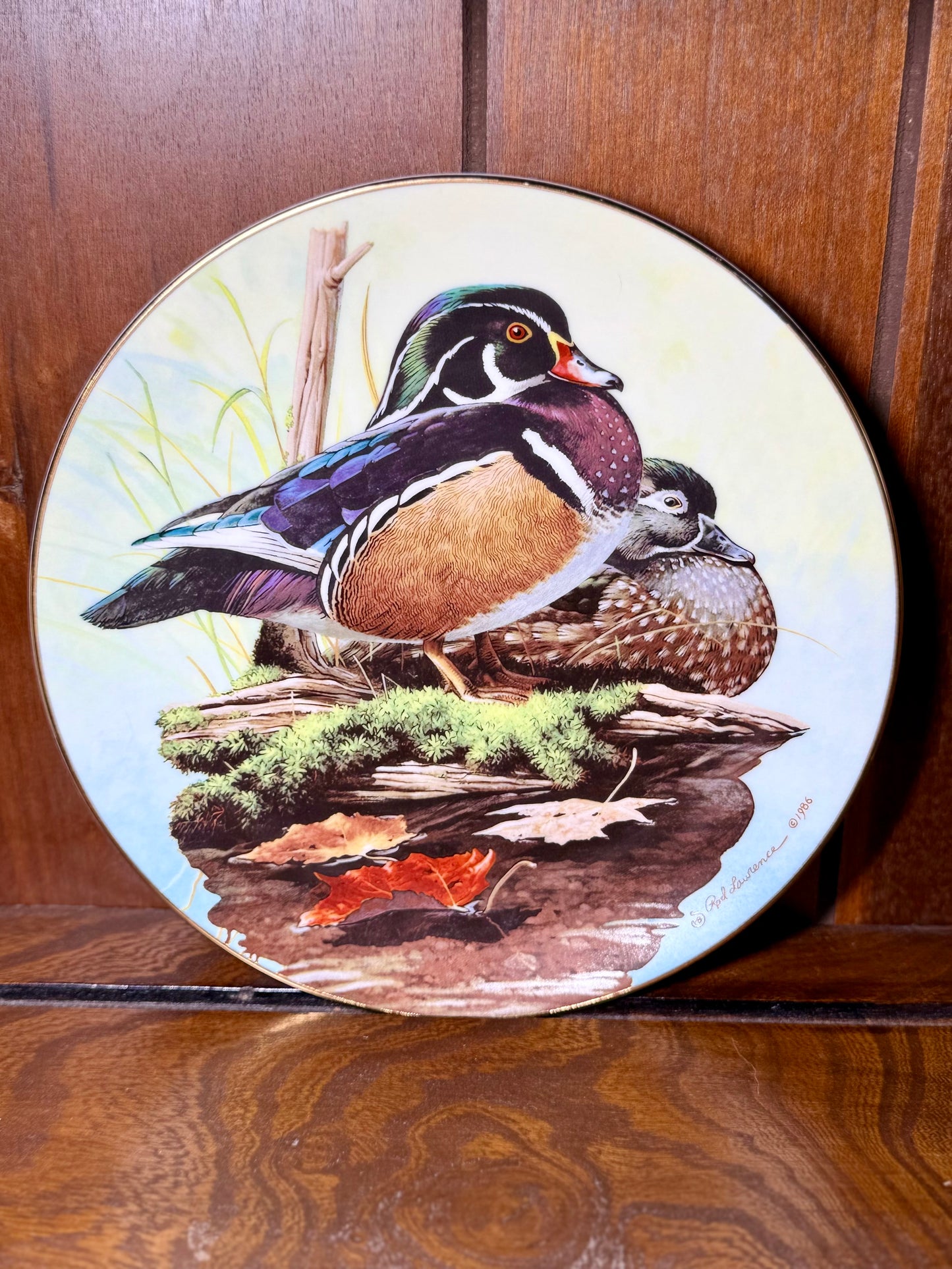 Nature’s Heritage “Wood Ducks” Collector Plate by Rod Lawrence #0048/10000