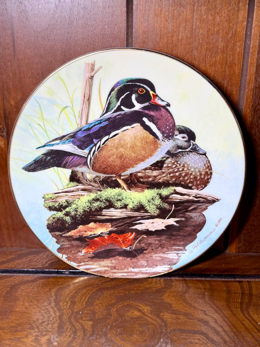 Nature’s Heritage “Wood Ducks” Collector Plate by Rod Lawrence #0048/10000