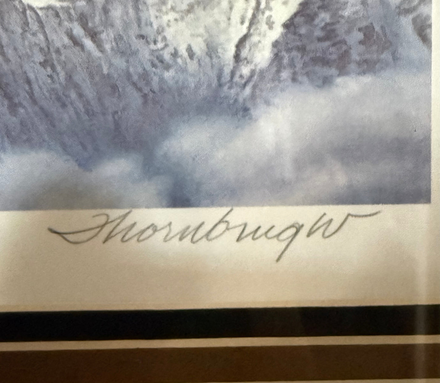 1986 Montana Waterfowl Stamp Print Framed – Signed & Numbered Canada Geese Art