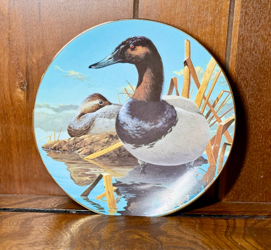 Nature’s Heritage “Canvasbacks” Collector Plate by Rod Lawrence #00486/10000