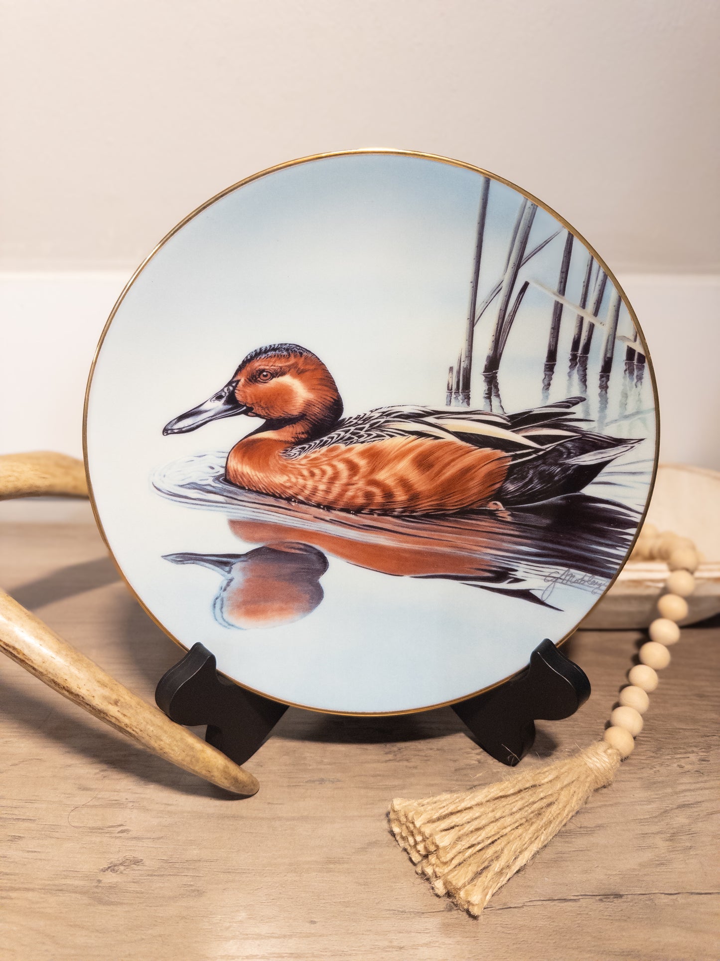 Cinnamon Teal Federal Duck Stamp Plate 1991 W.S. George