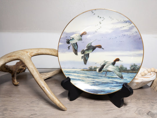 Rippled Landing by David Maass Ducks Taking Flight Danbury Mint Plate 1988