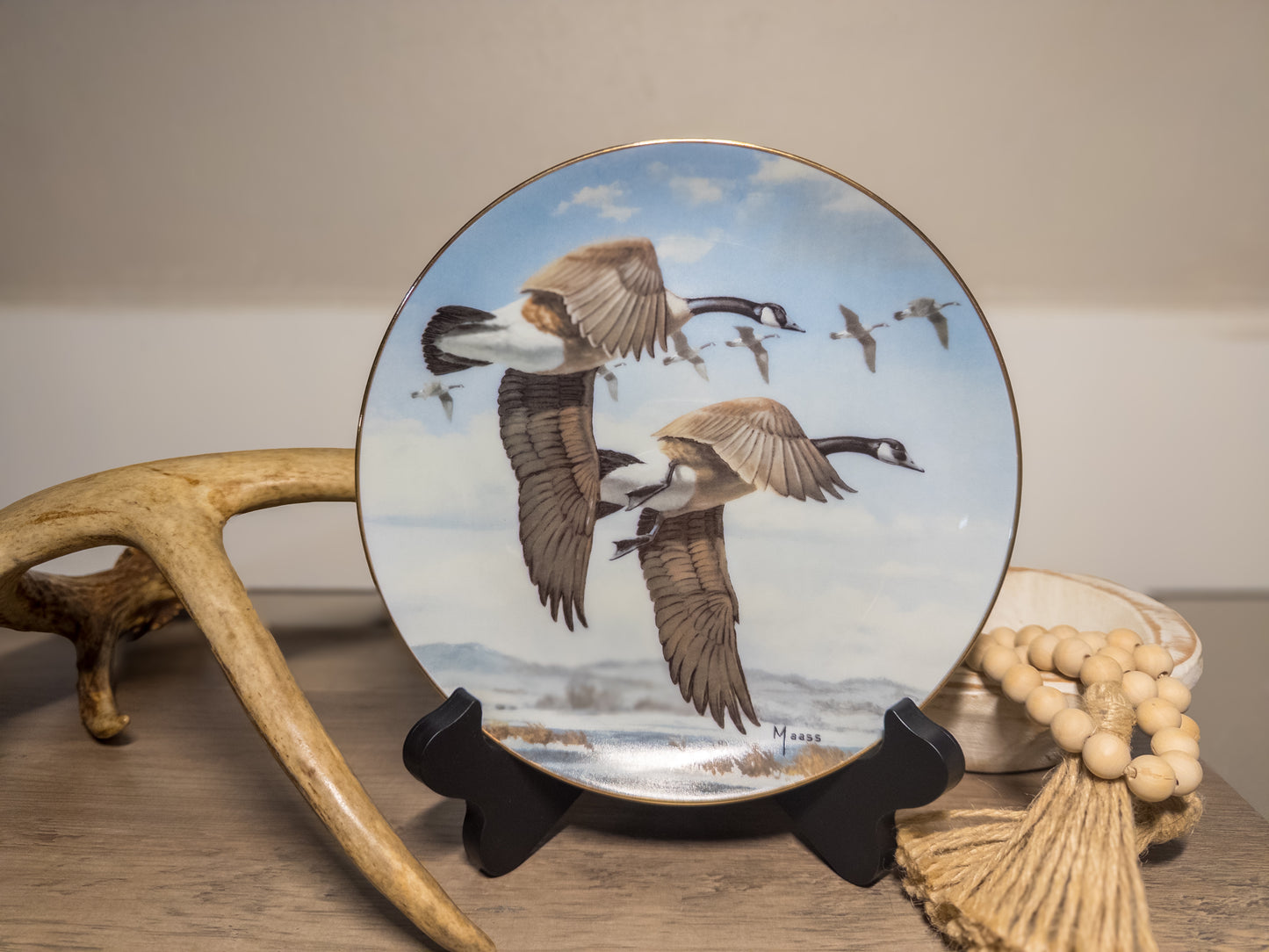 David Maass “Last of the Season” Duck Collector Plate – Danbury Mint 1988 E1857