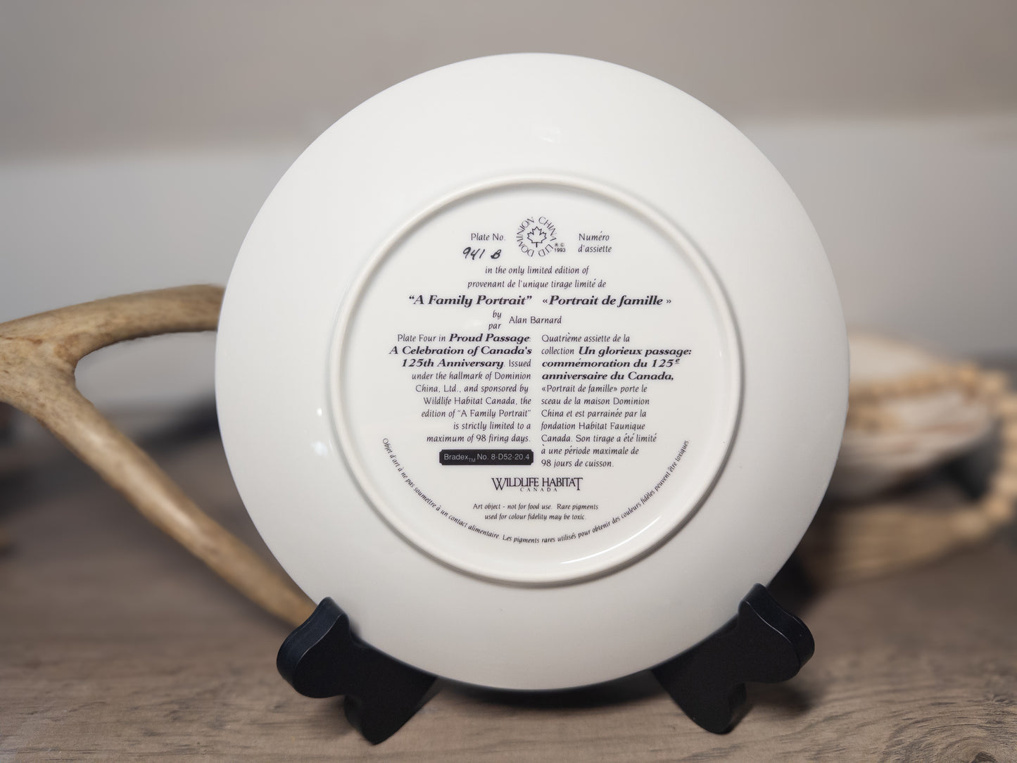 Alan Barnard “A Family Portrait” Canada Goose Collector Plate – Dominion China 1993