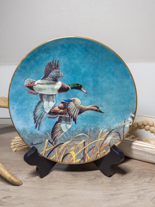 Federal Duck Stamp Plate “Mallards” by Richard Plasschaert – W.S. George 1990 Limited Edition