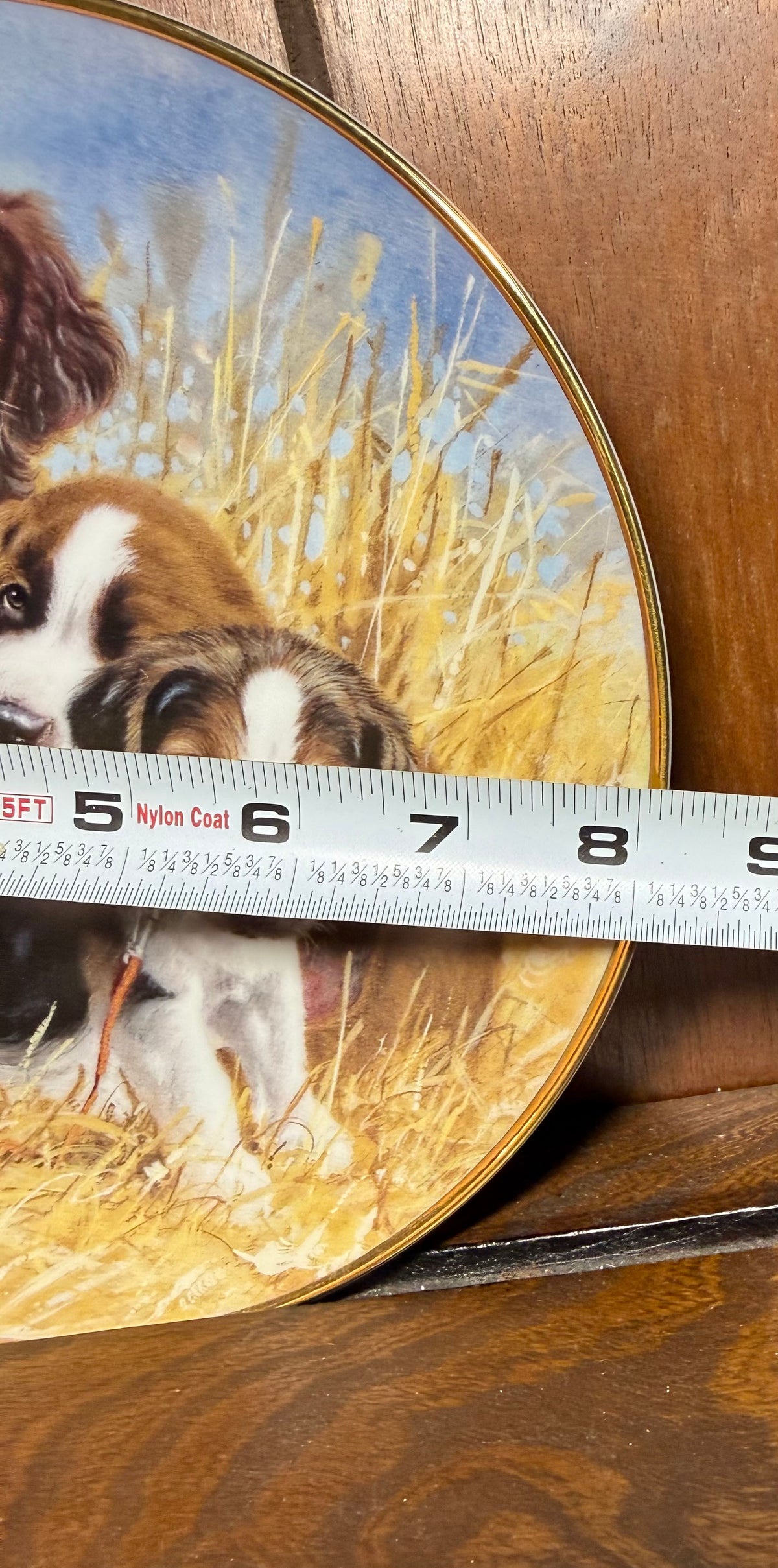 Vintage Franklin Mint ASPCA Puppy Pause collector plate featuring adorable puppy illustrations, by Wild Feathered Finds.