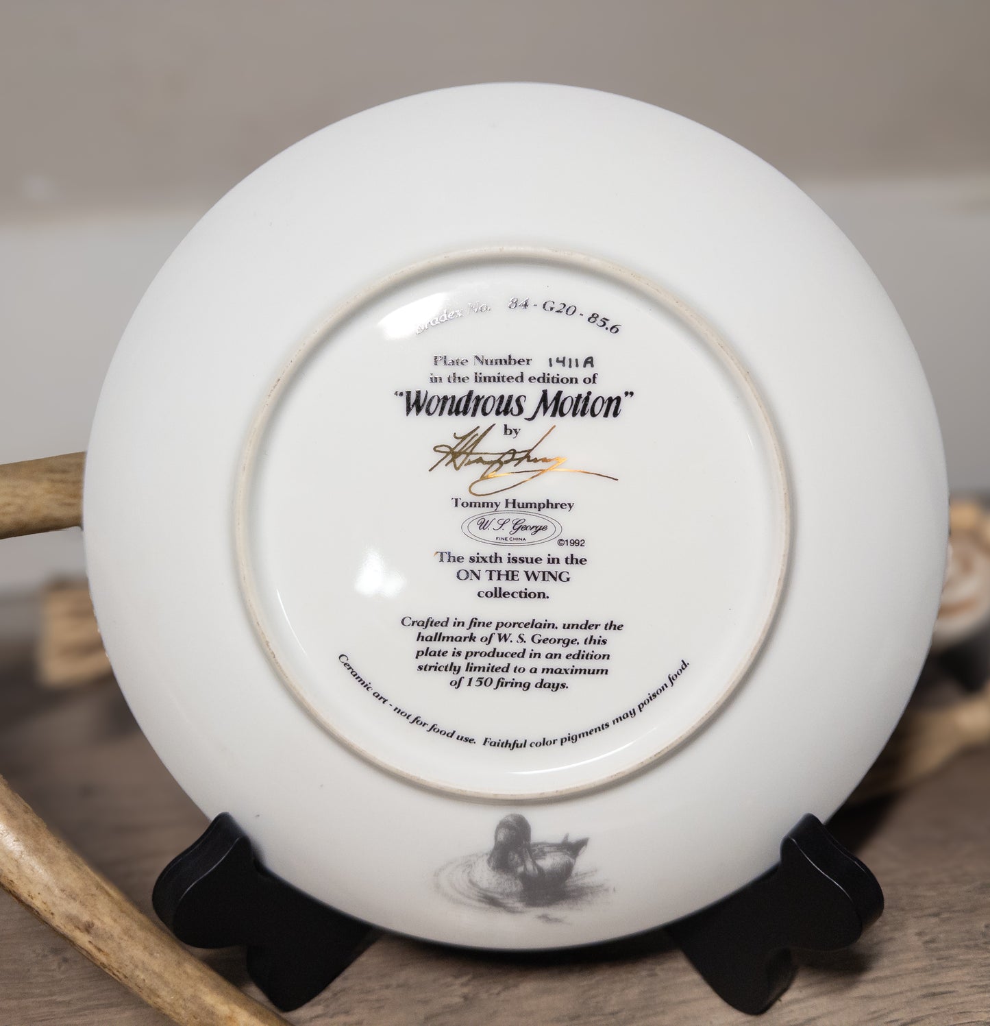 Wondrous Motion Duck Collector Plate – Tommy Humphrey | W.S. George